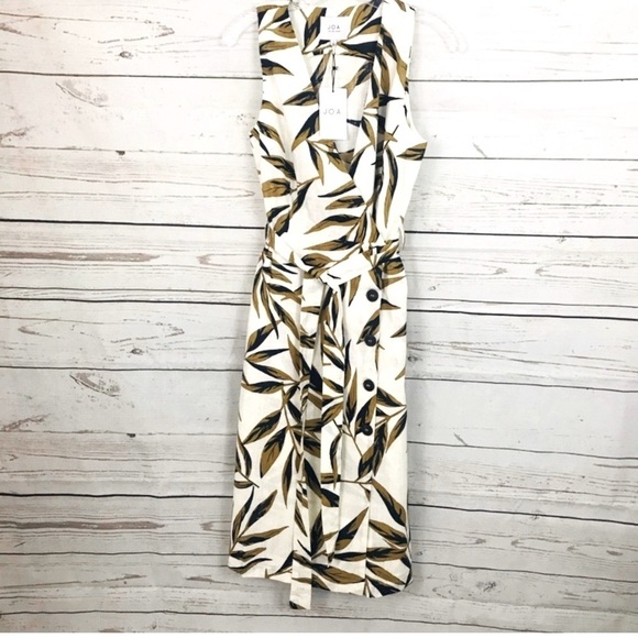 JOA Woman’s Palm Midi Cotton Dress Size S NWT - Picture 3 of 8